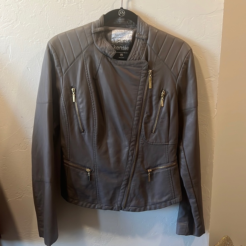Kensie Grey Zip Jacket